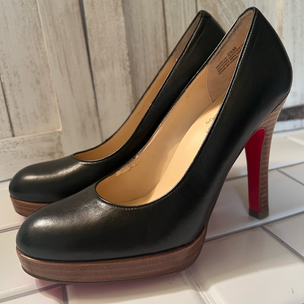 Oh deer Marylin Elegant Black Leather Heels